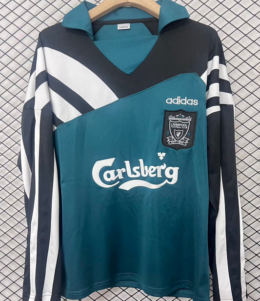 Jersey 1996/1997 Liverpool Especial Manga larga Versión Fan Retro