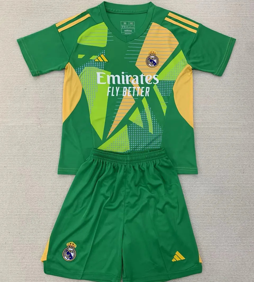 Jersey 2024/25 Real Madrid Portero Manga corta Niño