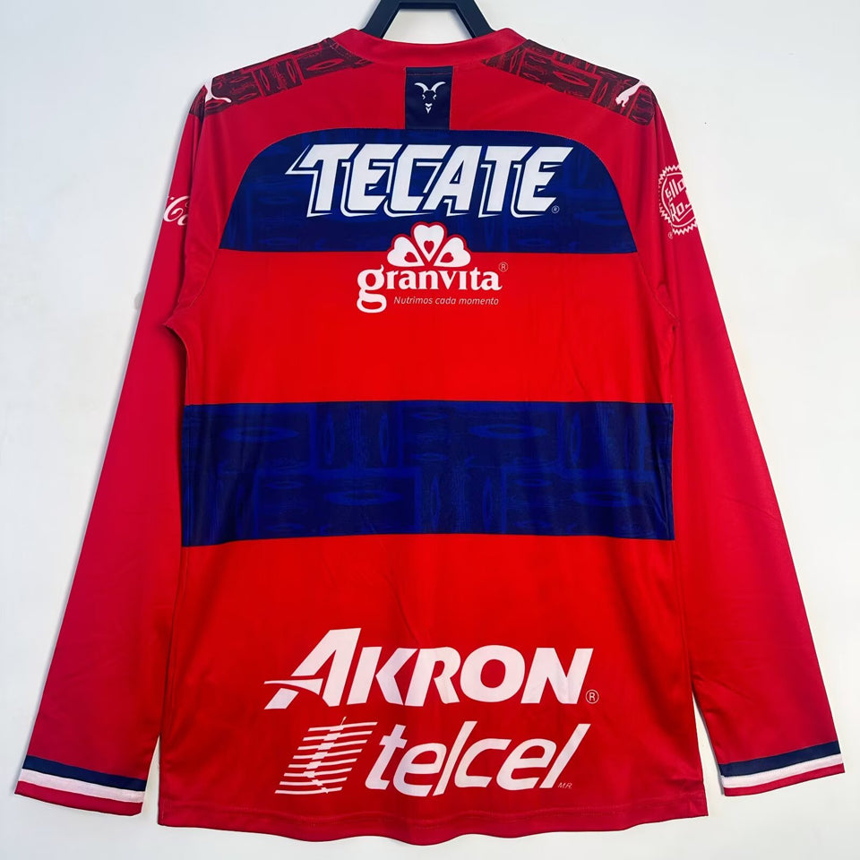 jersey 2019/20 chivas visitante manga larga versión fan retro