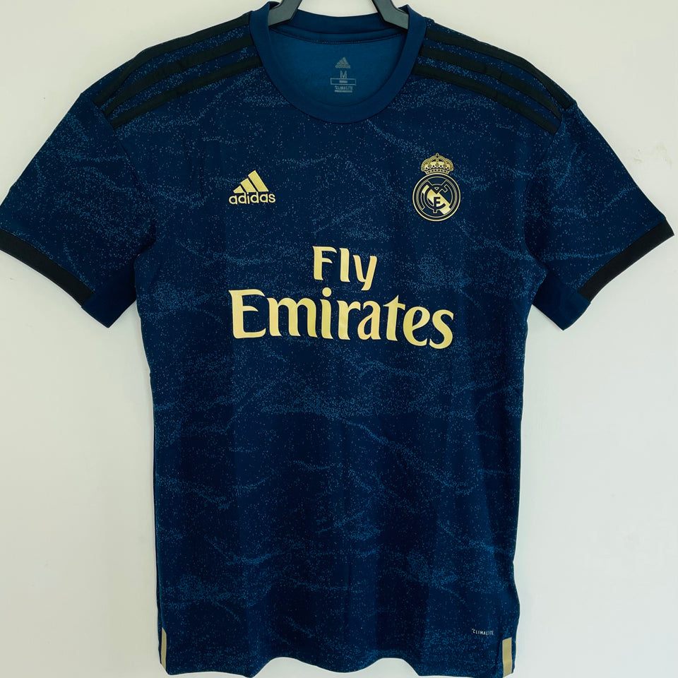 jersey 2019/20 real madrid visitante manga corta versión fan retro