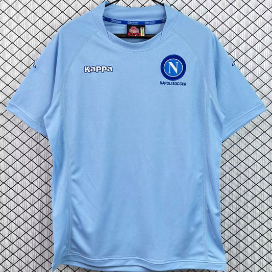 Jersey 2004/2005 Napoli Local Manga corta Versión Fan Retro