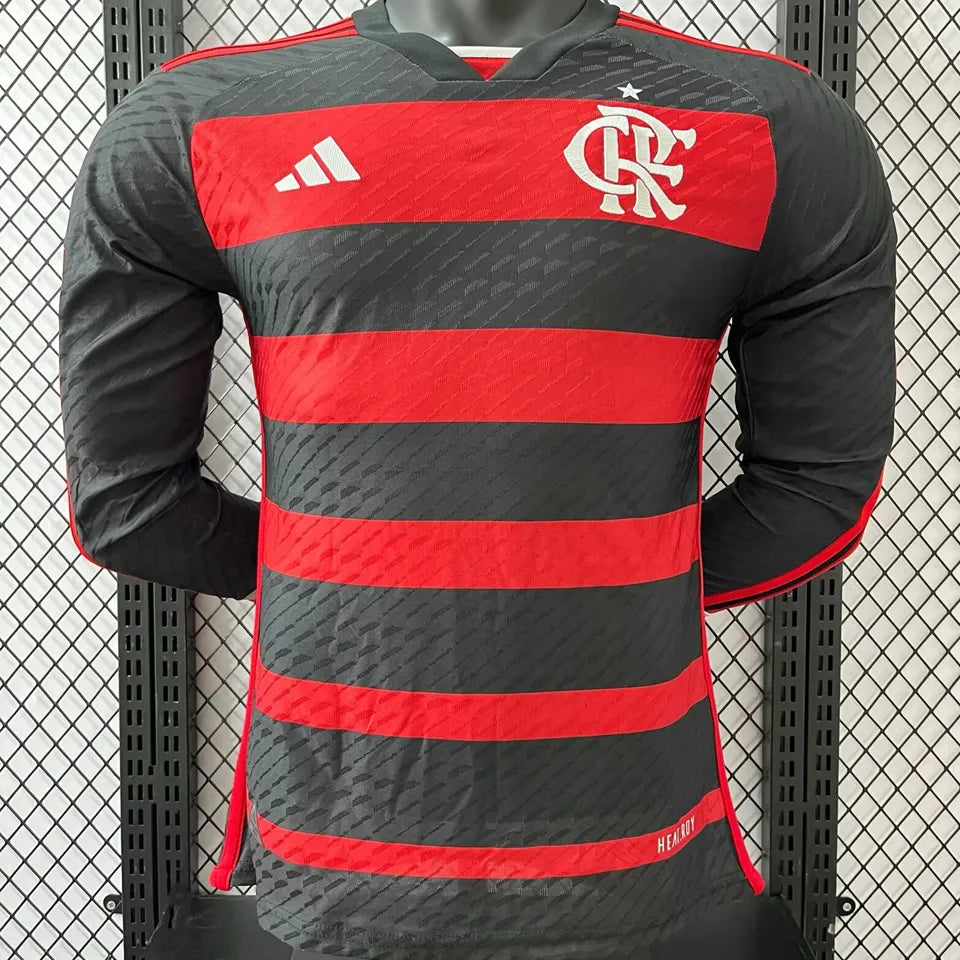 Jersey 2024/25 Flamengo Local Manga larga Versión Jugador