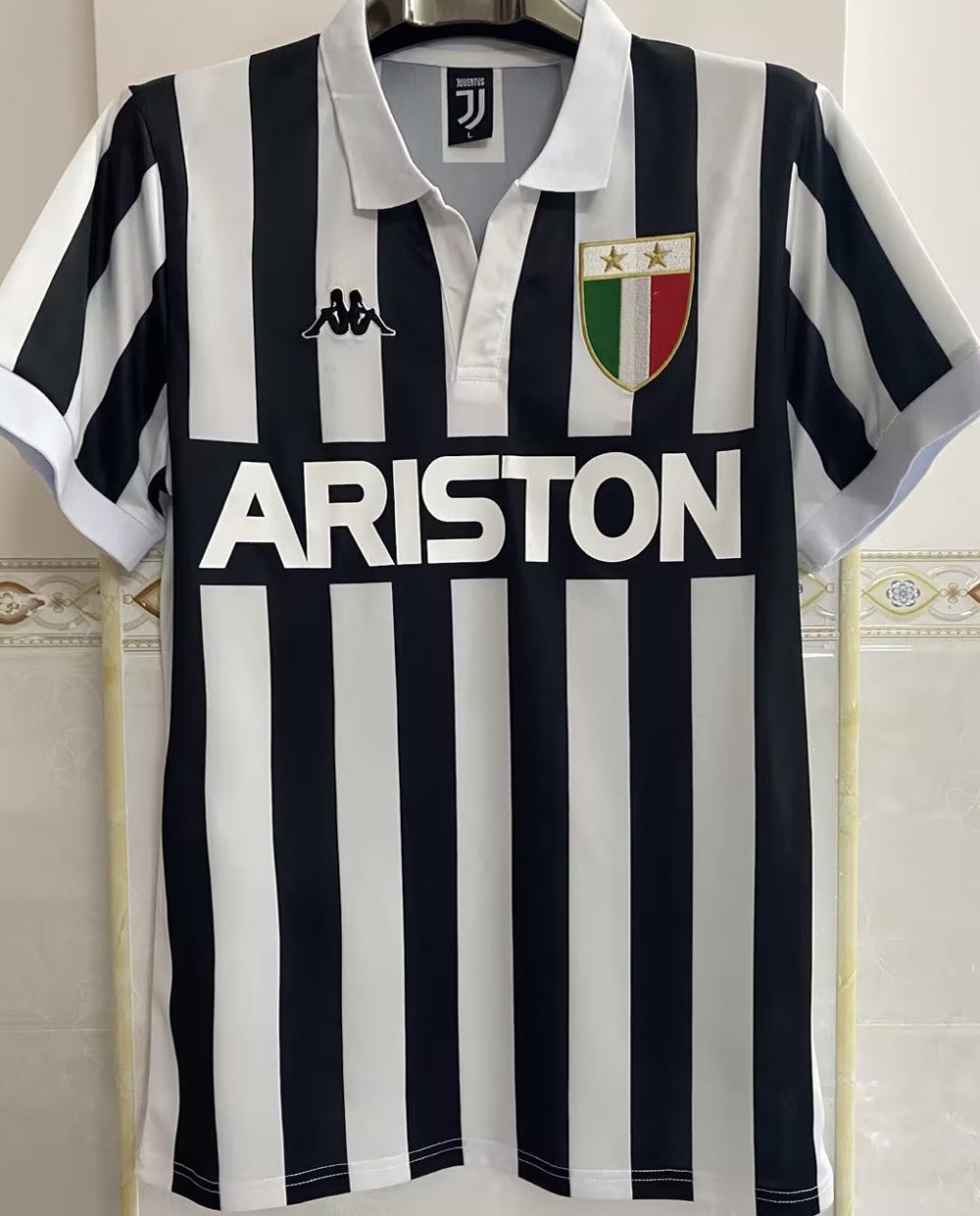 jersey 1984/85 juventus local manga corta versión fan retro