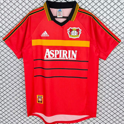Jersey 1999/2000 Leverkusen Local Manga corta Versión Fan Retro