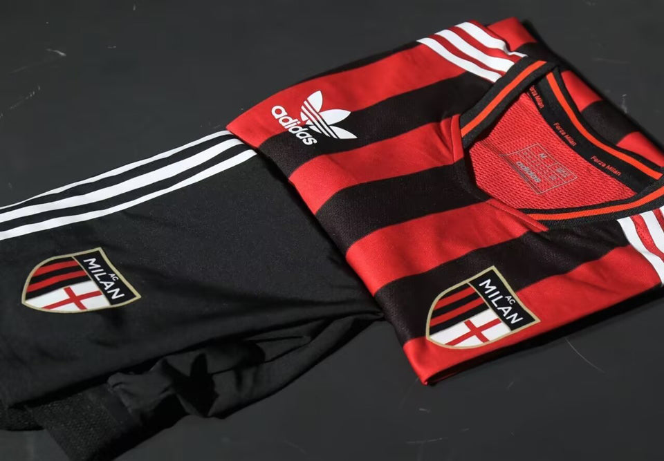jersey 2025 ac milan local manga corta versión jugador retro