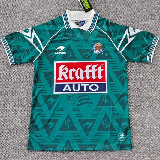 Jersey 1995/1996 Real Sociedad Visitante Manga corta Versión Fan Retro