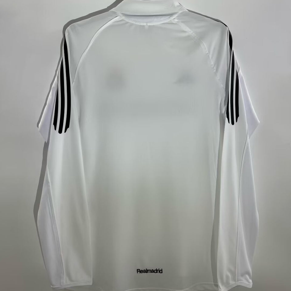 jersey 2005/06 real madrid local manga larga versión fan retro