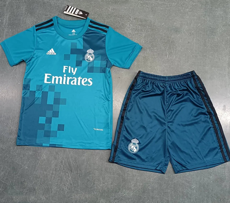 Jersey 2017/18 Real Madrid Tercero Manga corta Niño Retro