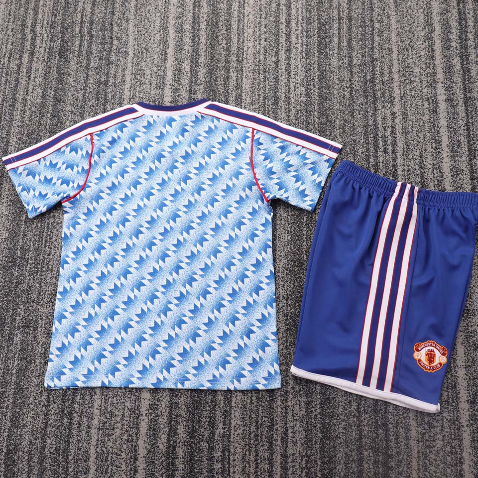 jersey 1990/92 manchester united visitante manga corta niño retro
