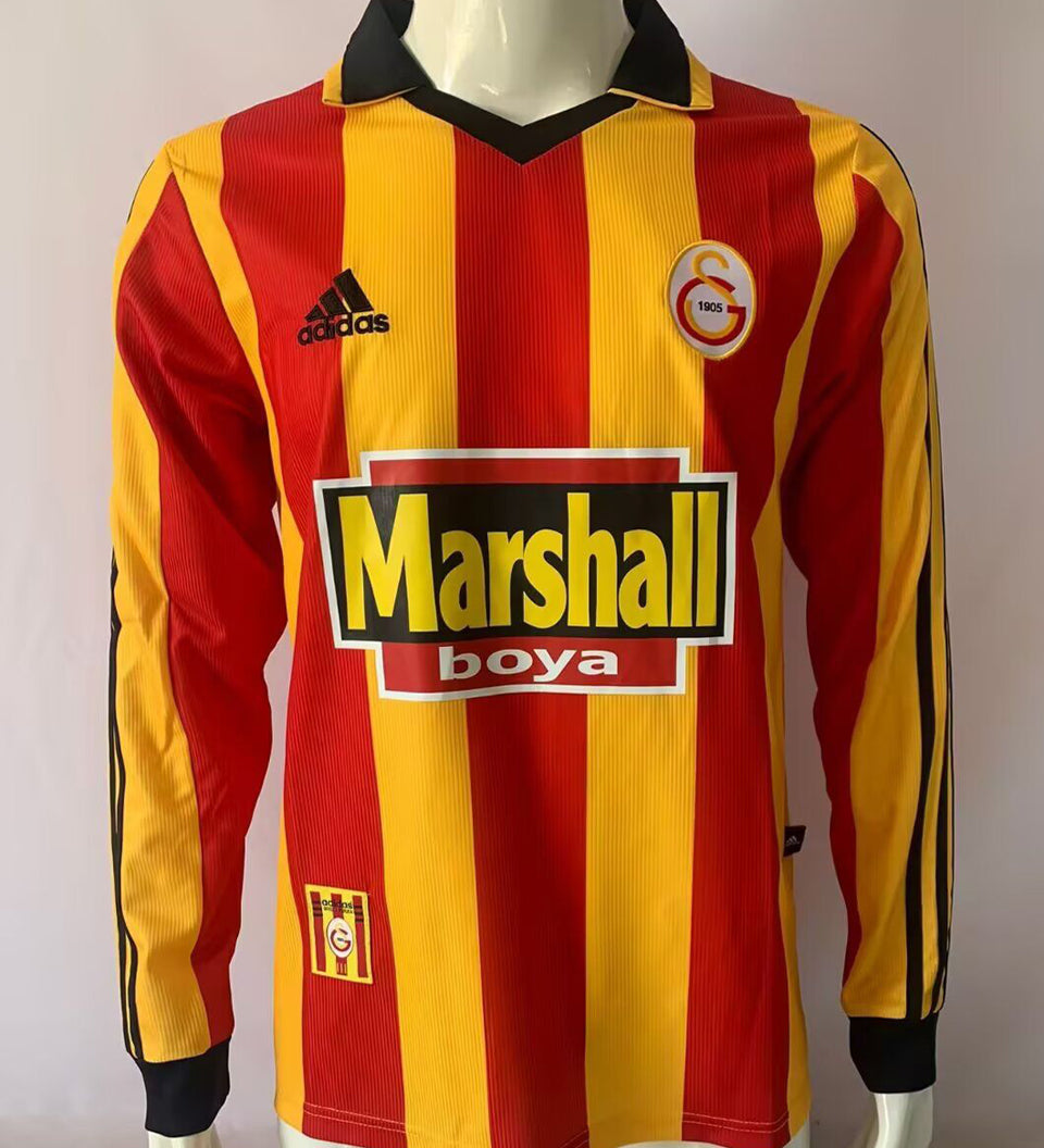 jersey 1999/2000 galatasaray local manga larga versión fan retro