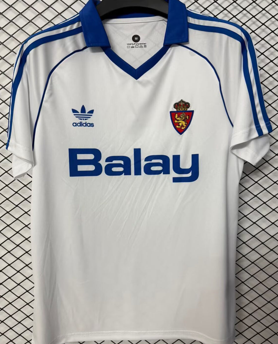 jersey 1986/1987 zaragoza local manga corta versión fan retro