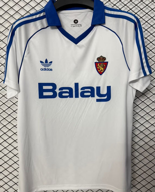 Jersey 1986/1987 Zaragoza Local Manga corta Versión Fan Retro
