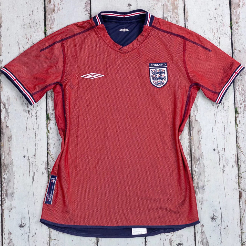 2002 inglaterra visitante versión fan selecciones retro