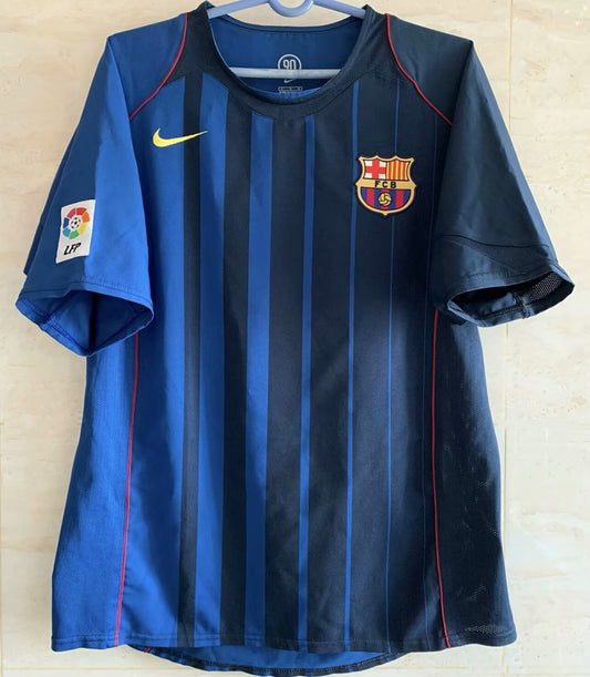 Jersey 2004/05 Barcelona Visitante Manga corta Versión Fan Retro