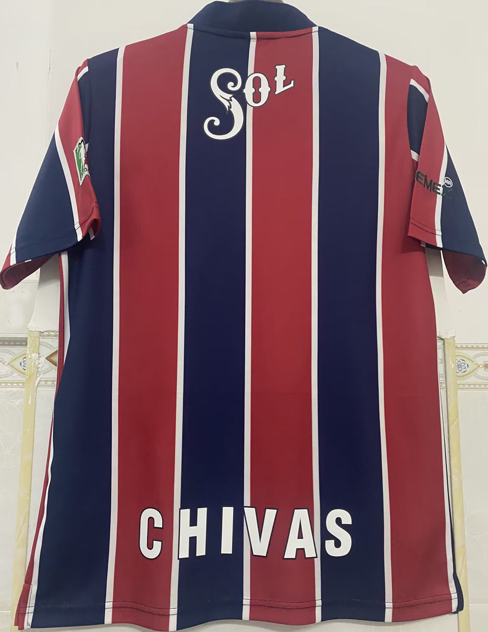 jersey 1996/97 chivas visitante manga corta versión fan retro