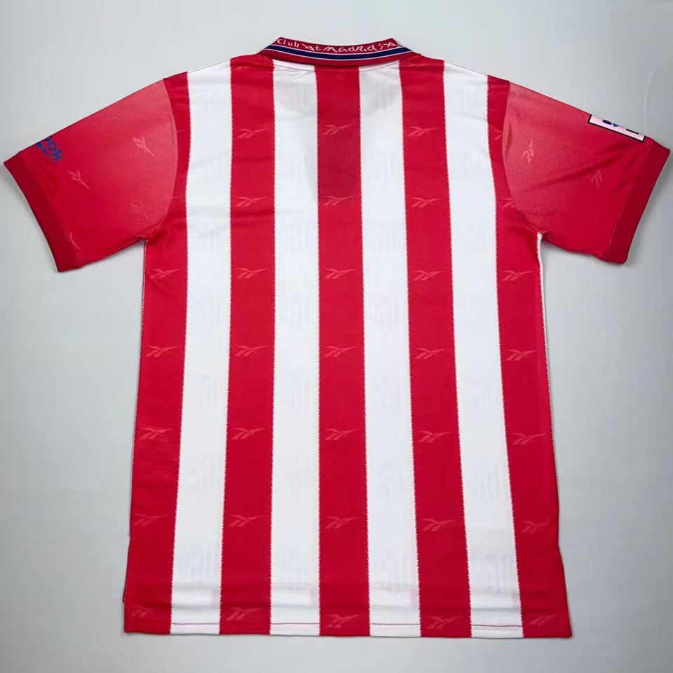 jersey 1998/99 atletico de madrid local manga corta versión fan retro