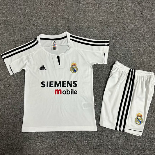 Jersey 2003/04 Real Madrid Local Manga corta Niño Retro