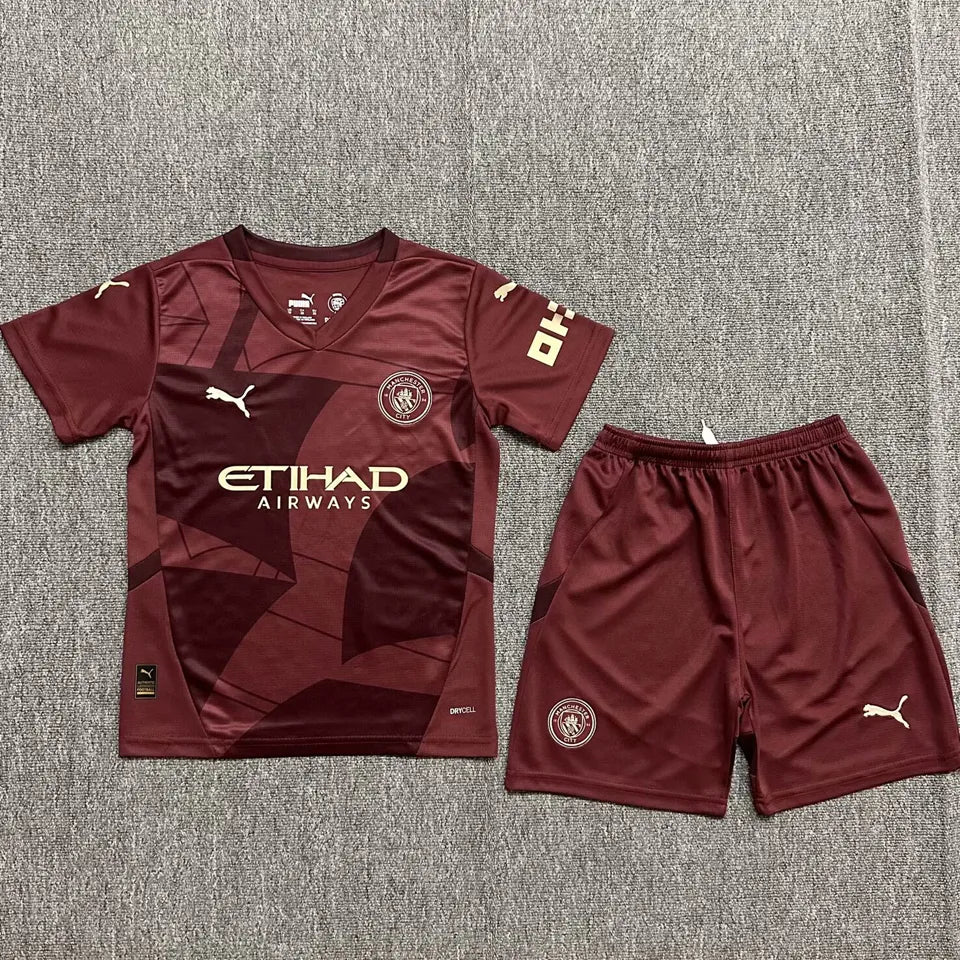 Jersey 2024/25 Manchester City Tercero Manga corta Niño