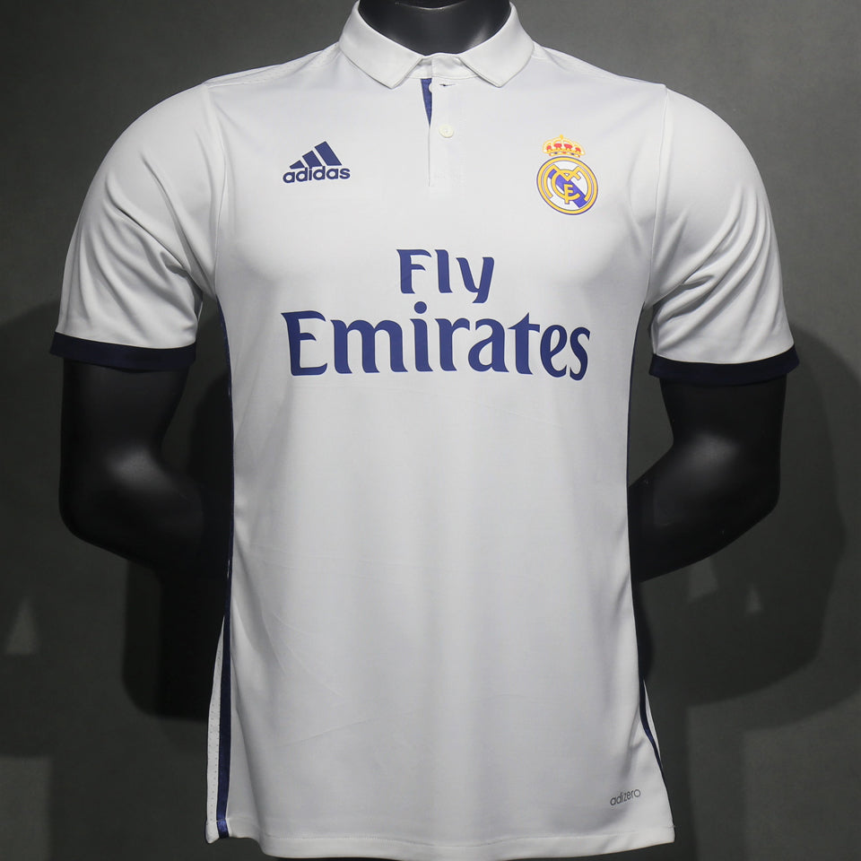 Jersey 2016/17 Real Madrid Local Manga corta Versión Jugador Retro