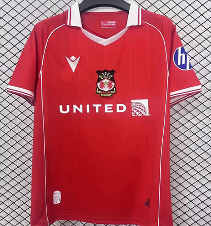 Jersey 2025/26 Wrexham Local Manga corta Versión Fan