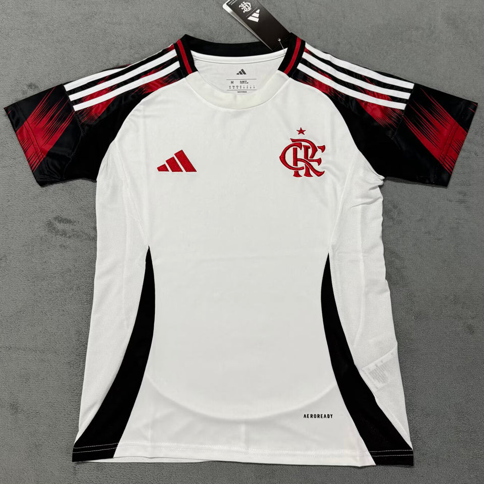 jersey 2025/26 flamengo visitante manga corta mujer