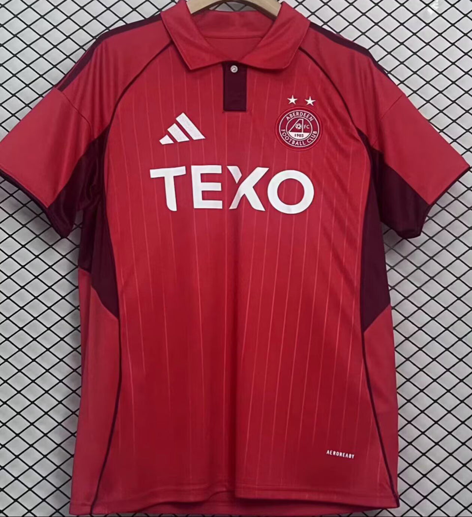 Jersey 2025/26 Aberdeen Local Manga corta Versión Fan