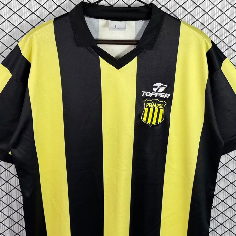 jersey 1987 penarol local manga corta versión fan retro