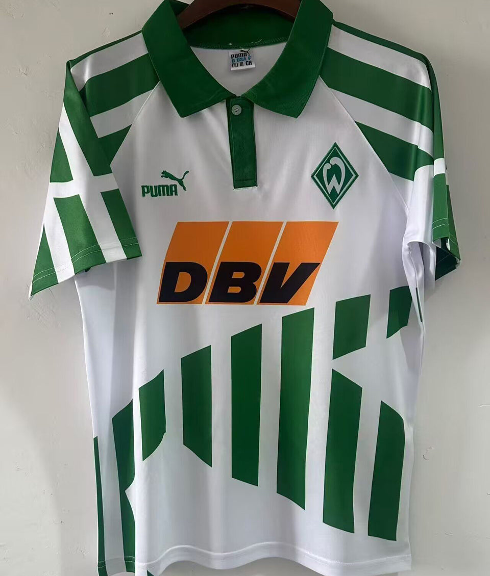 jersey 1994 werder bremen local manga corta versión fan retro
