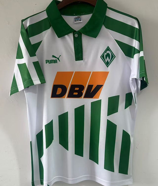 Jersey 1994 Werder Bremen Local Manga corta Versión Fan Retro