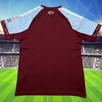 Jersey 2025/26 Aston Villa Local Manga corta Versión Fan