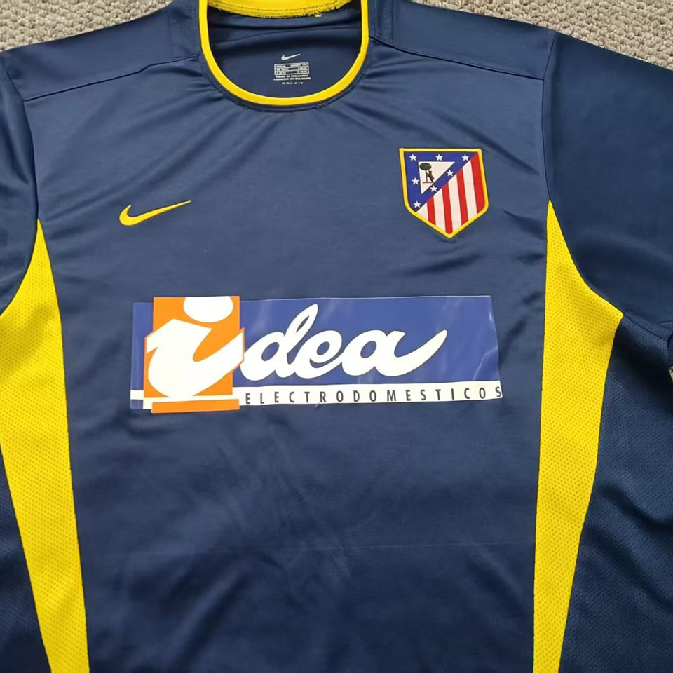 jersey 2002/2003 atletico de madrid visitante manga corta versión fan retro