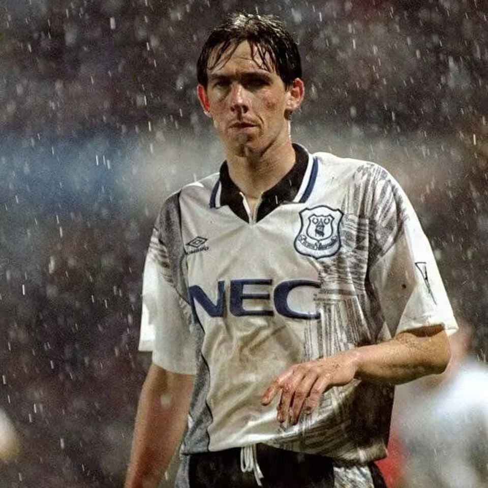 jersey 1994/95 everton visitante manga corta versión fan retro