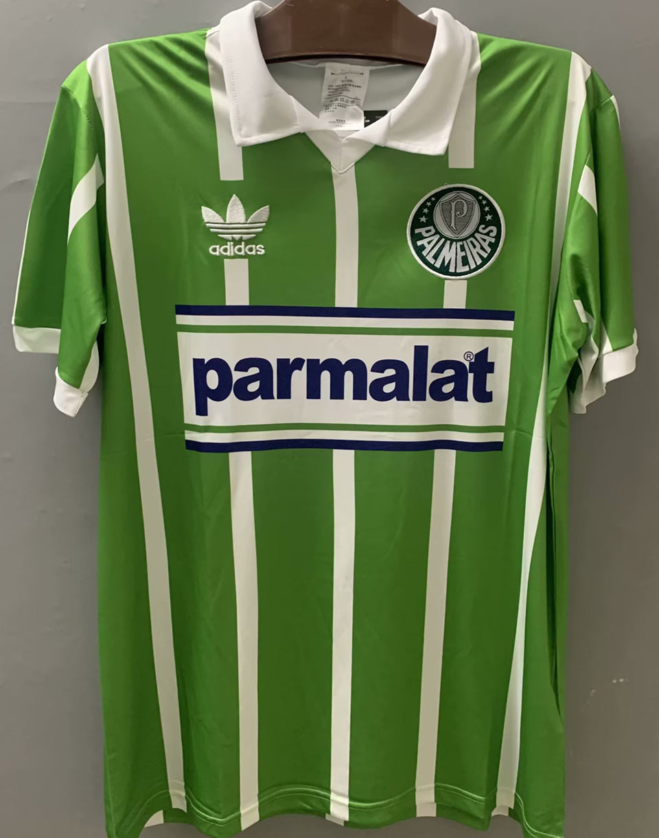 jersey 1992/93 palmeiras local manga corta versión fan retro