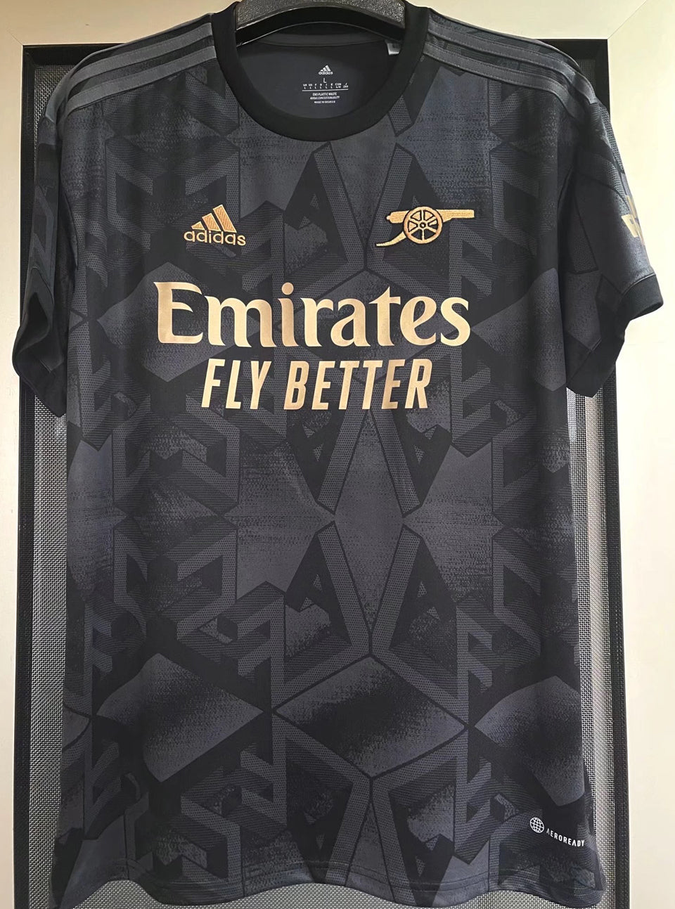 jersey 2022/23 arsenal visitante manga corta versión fan