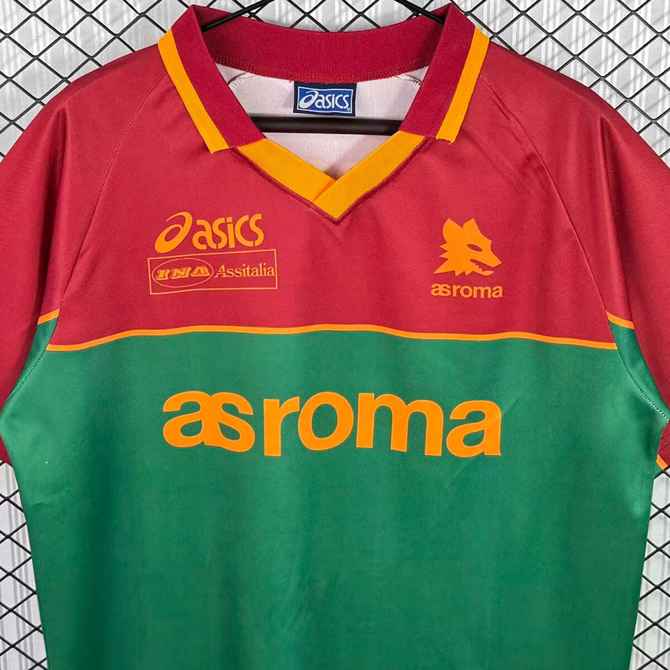 jersey 1995/1996 roma especial manga corta versión fan retro
