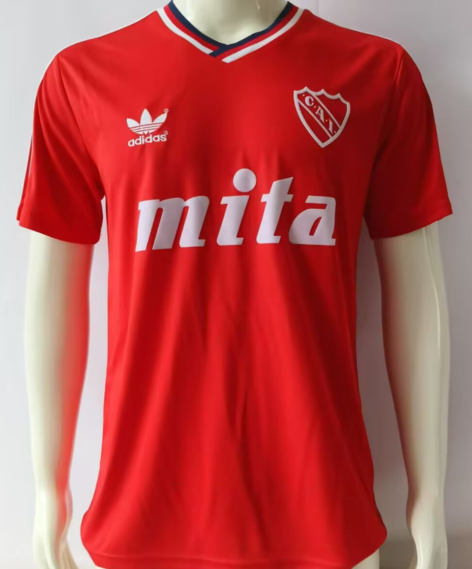 jersey 1989/1990 atlético independiente local manga corta versión fan retro