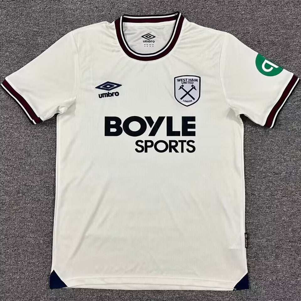 jersey 2025/26 west ham visitante manga corta versión fan