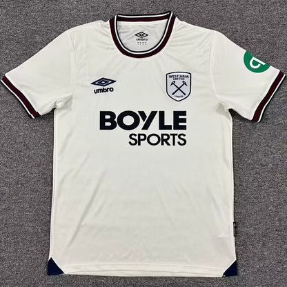 Jersey 2025/26 West Ham Visitante Manga corta Versión Fan