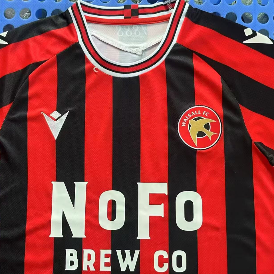 Jersey 2025/26 Walsall Local Manga corta Versión Fan