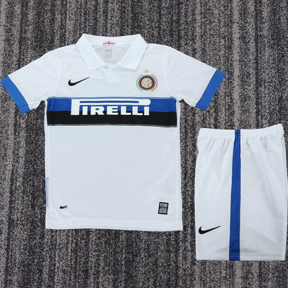 Jersey 2009/2010 Inter Milan Visitante Manga corta Niño Retro