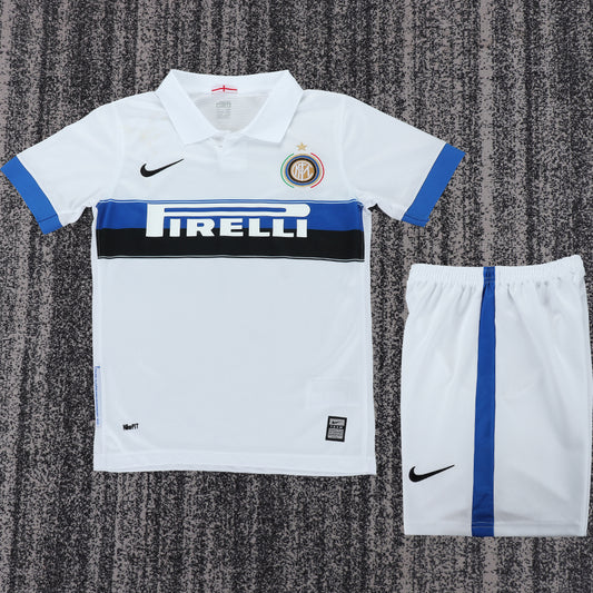 Jersey 2009/2010 Inter Milan Visitante Manga corta Niño Retro