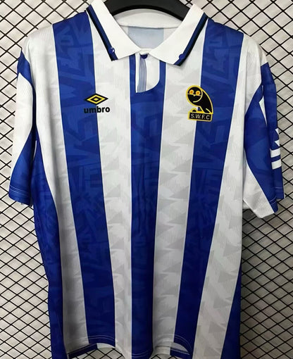 Jersey 1991 Sheffield Wednesday Local Manga corta Versión Fan Retro