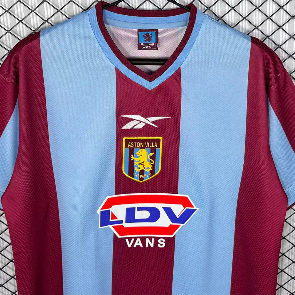 jersey 1999/2000 aston villa local manga corta versión fan retro