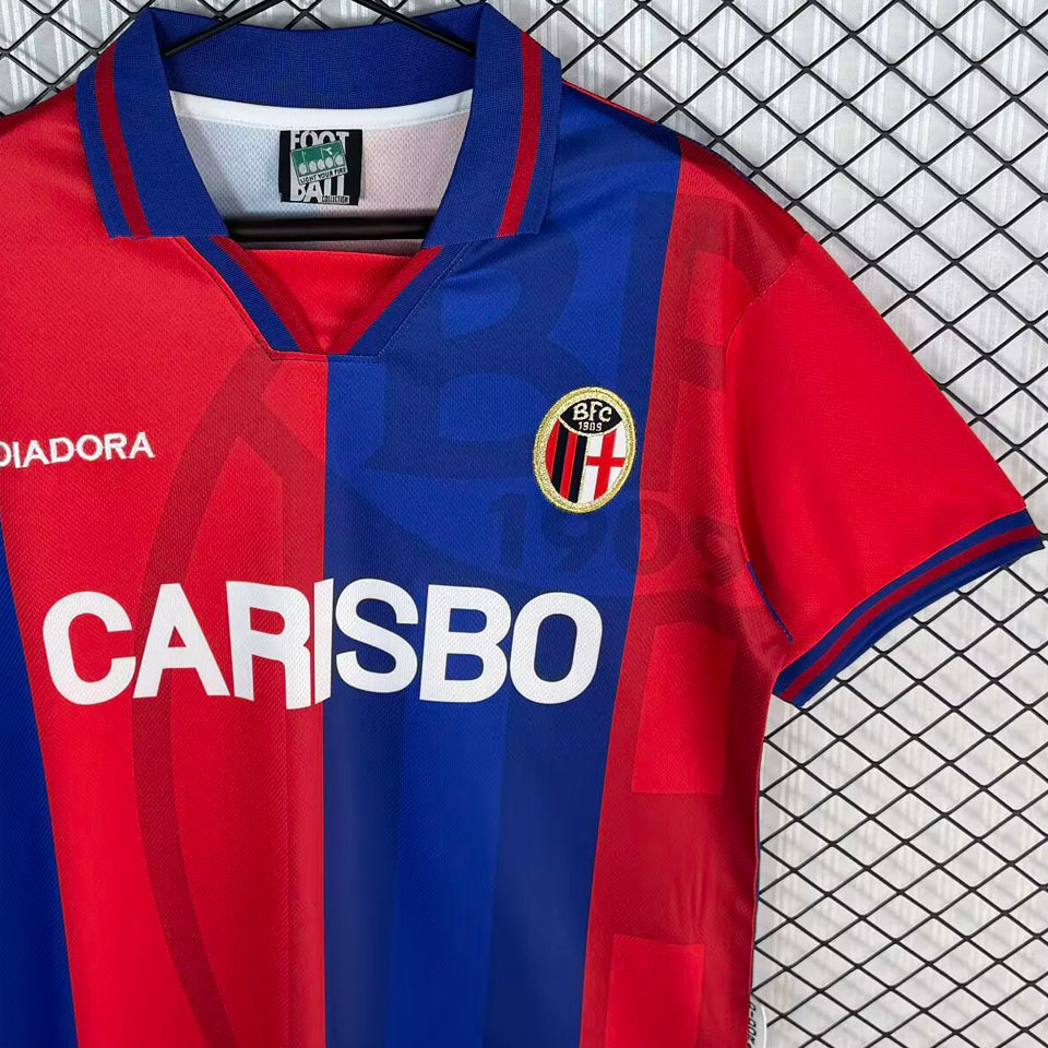 jersey 1996/1997 bologna local manga corta versión fan retro