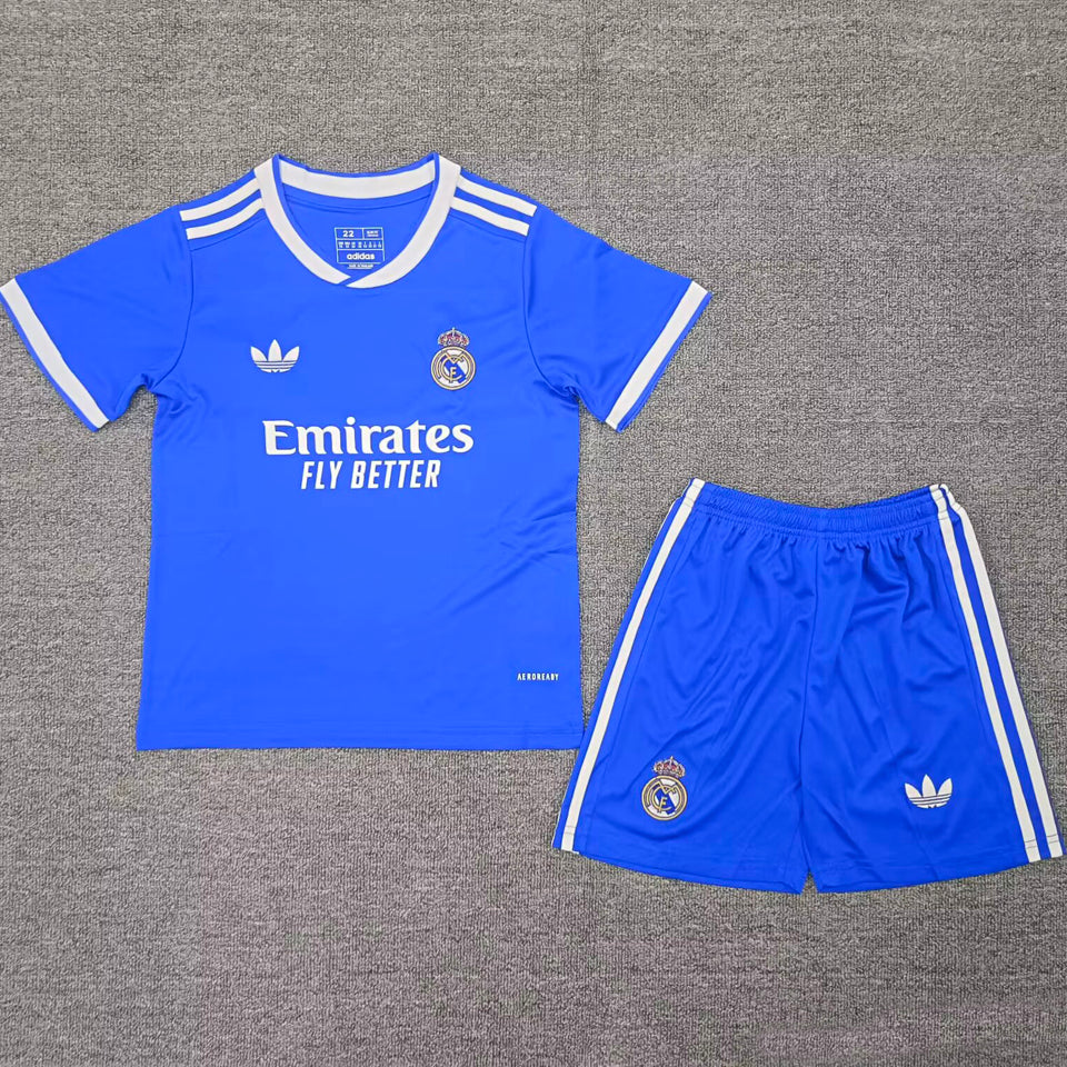 Jersey 2025/26 Real Madrid Tercero Manga corta Niño