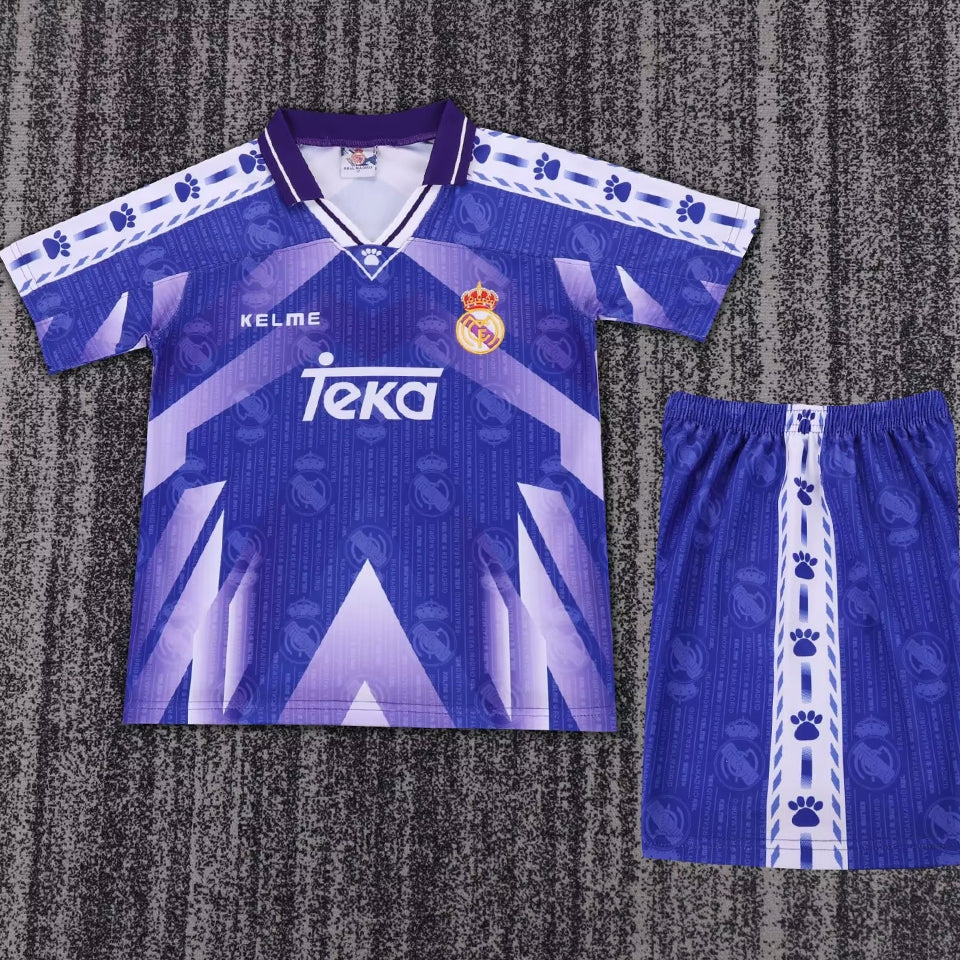 jersey 1966/97 real madrid visitante manga corta niño retro
