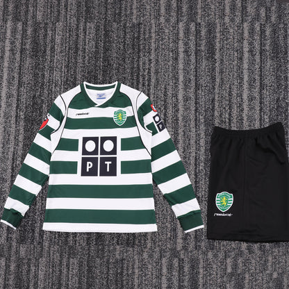 Jersey 2001/2003 Lisbon Local Manga larga Niño Retro