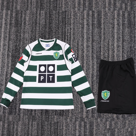 Jersey 2001/2003 Lisbon Local Manga larga Niño Retro