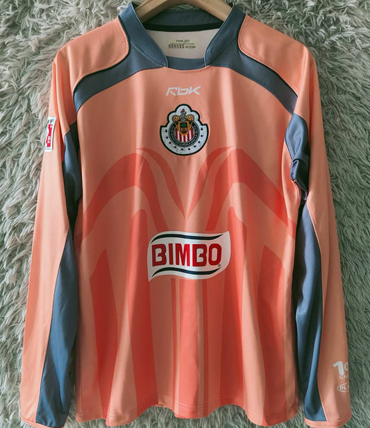Jersey 2006/2007 Chivas Visitante Manga larga Versión Fan Retro