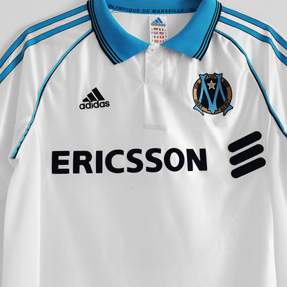 Jersey 1998/1999 Marseille Local Manga corta Versión Fan Retro